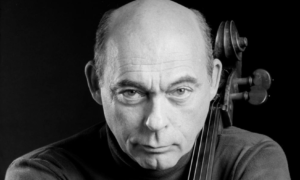 photo of the late cellist Janos Starker