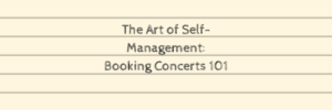 Book more concerts now Concert programming