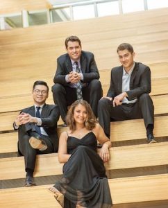 Dover Quartet in Bridget Kibbey newsletter