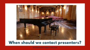 Musicians: when should we send pitch emails for booking?