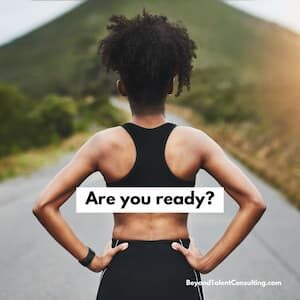 image of runner facing the road ahead with the caption Are you ready?
