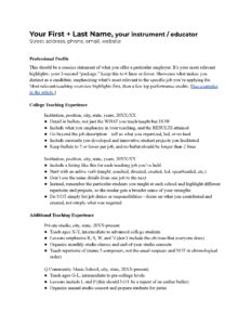 Musician CV Examples_Instrumentalist_1