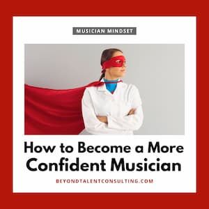 image of woman in superhero costume and the caption "How to become a more confident musician"