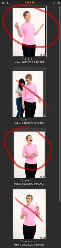 4 different Images of a woman from a photo shoot by Matt McKee